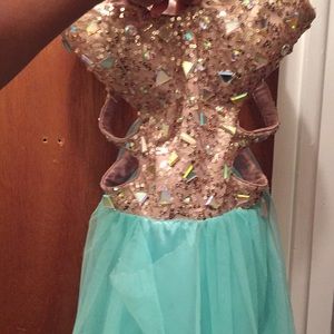 Knee high formal gown